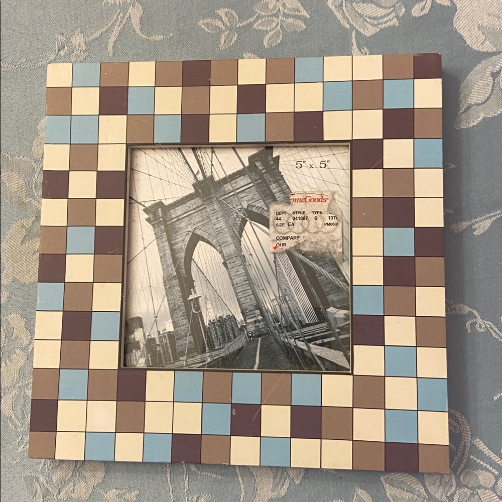 Multicolor Checkered Photo Frame